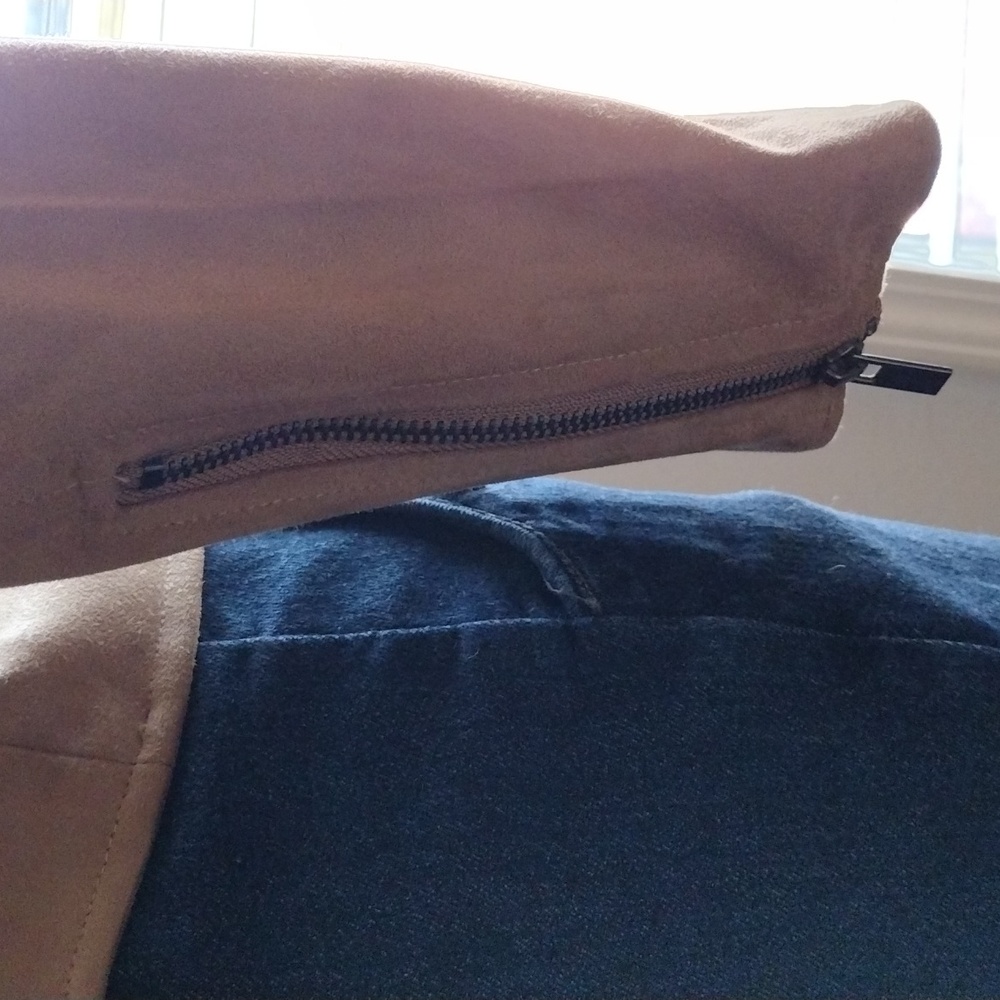 Kut from the Kloth beige faux suede biker jacket S - Picture 4 of 10